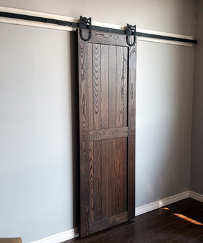 Hardwood Farm Door Divided Panel Model