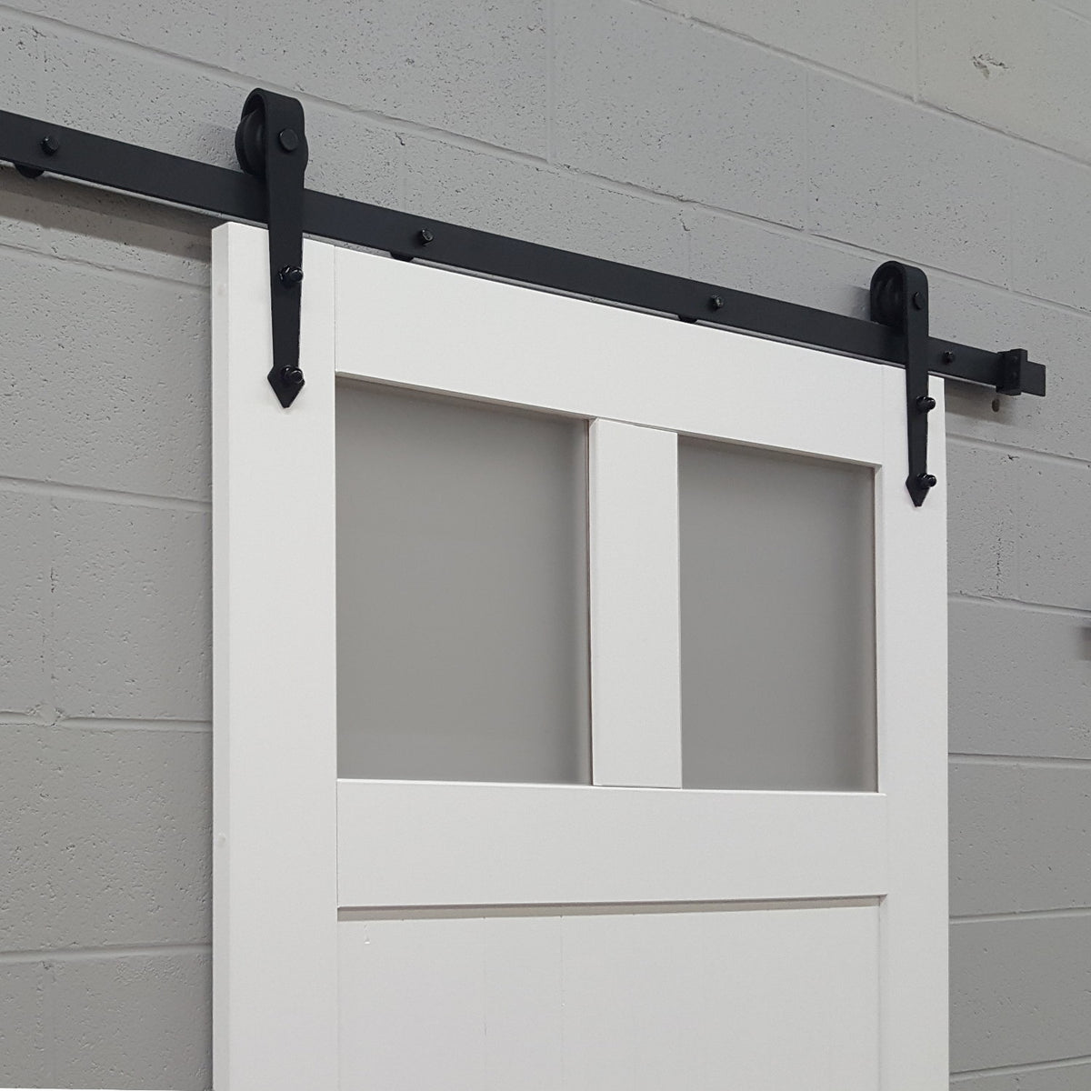 Craftsman Barn Door with windows Viba Barn Doors & Hardware