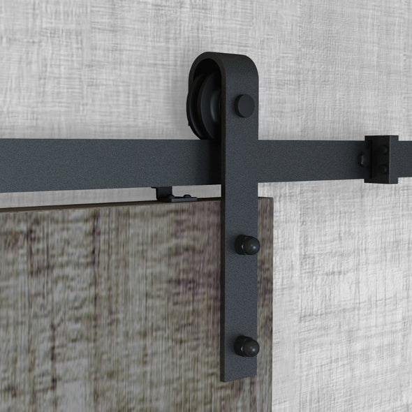 Bent Strap Barn Door Hardware With Soft Close Technology