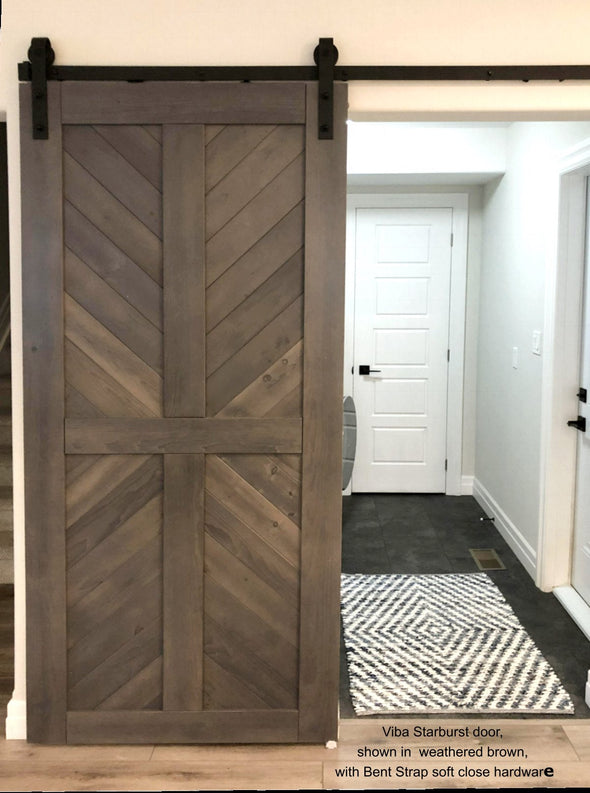 Viba Starburst Solid Pine Barn Door