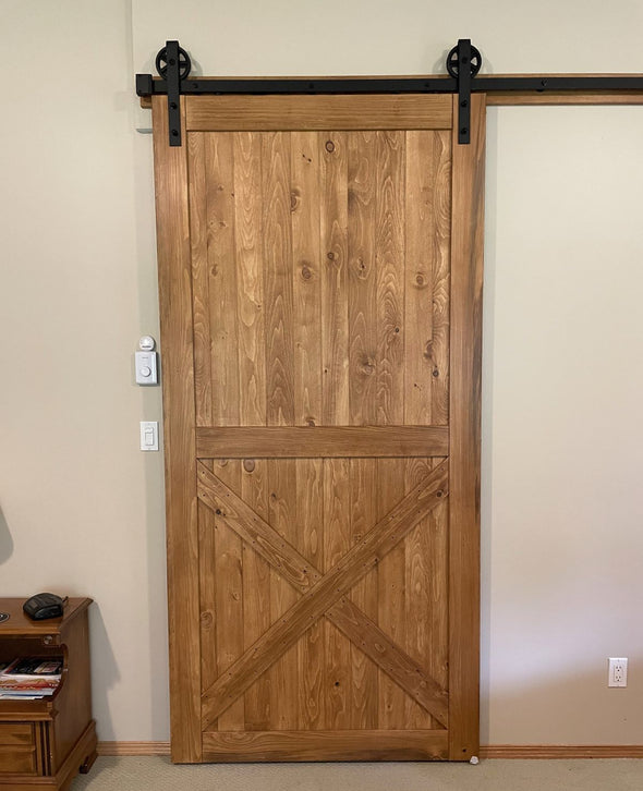 Viba Half X  Solid Pine Barn Door
