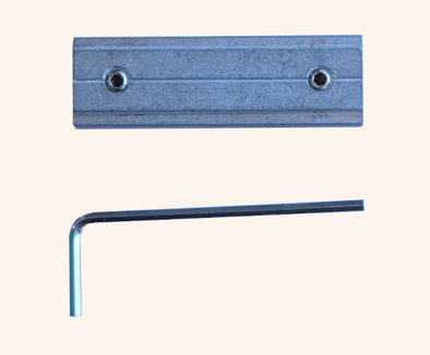 Aluminum profile track joining plate