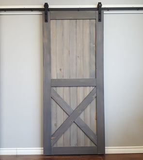 The Half X adds a little rustic to your room, without being overpowering. Shown here in grey and weathered grey finish.
