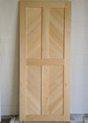 Viba Starburst Solid Pine Barn Door