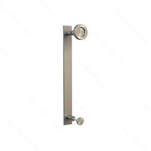 Double sided handle and pull combination for barn door hardware