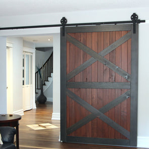 A great example of a double x door in a larger size, this being an 84 X 56 inch model.